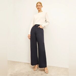 MM Lafleur Blue Milo Wide Leg Pants